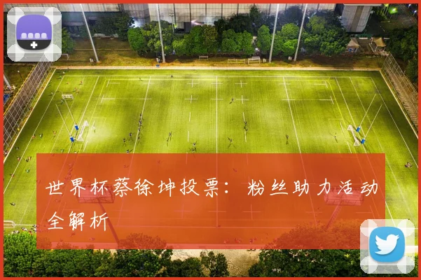 世界杯蔡徐坤投票:粉丝助力活动全解析