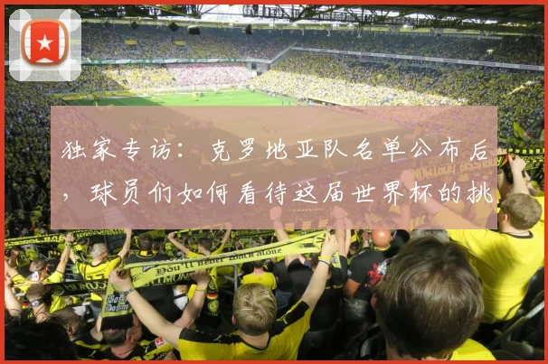独家专访:克罗地亚队名单公布后,球员们如何看待这届世界杯的挑战?