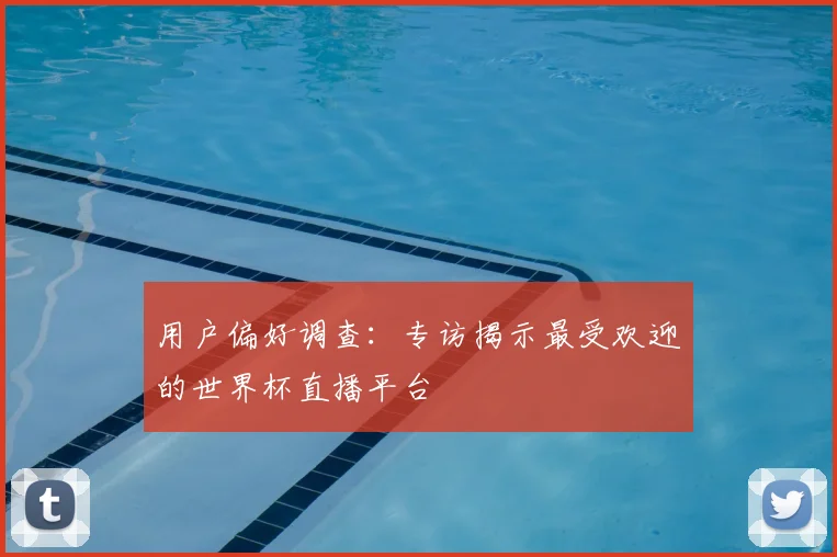 用户偏好调查：专访揭示最受欢迎的世界杯直播平台